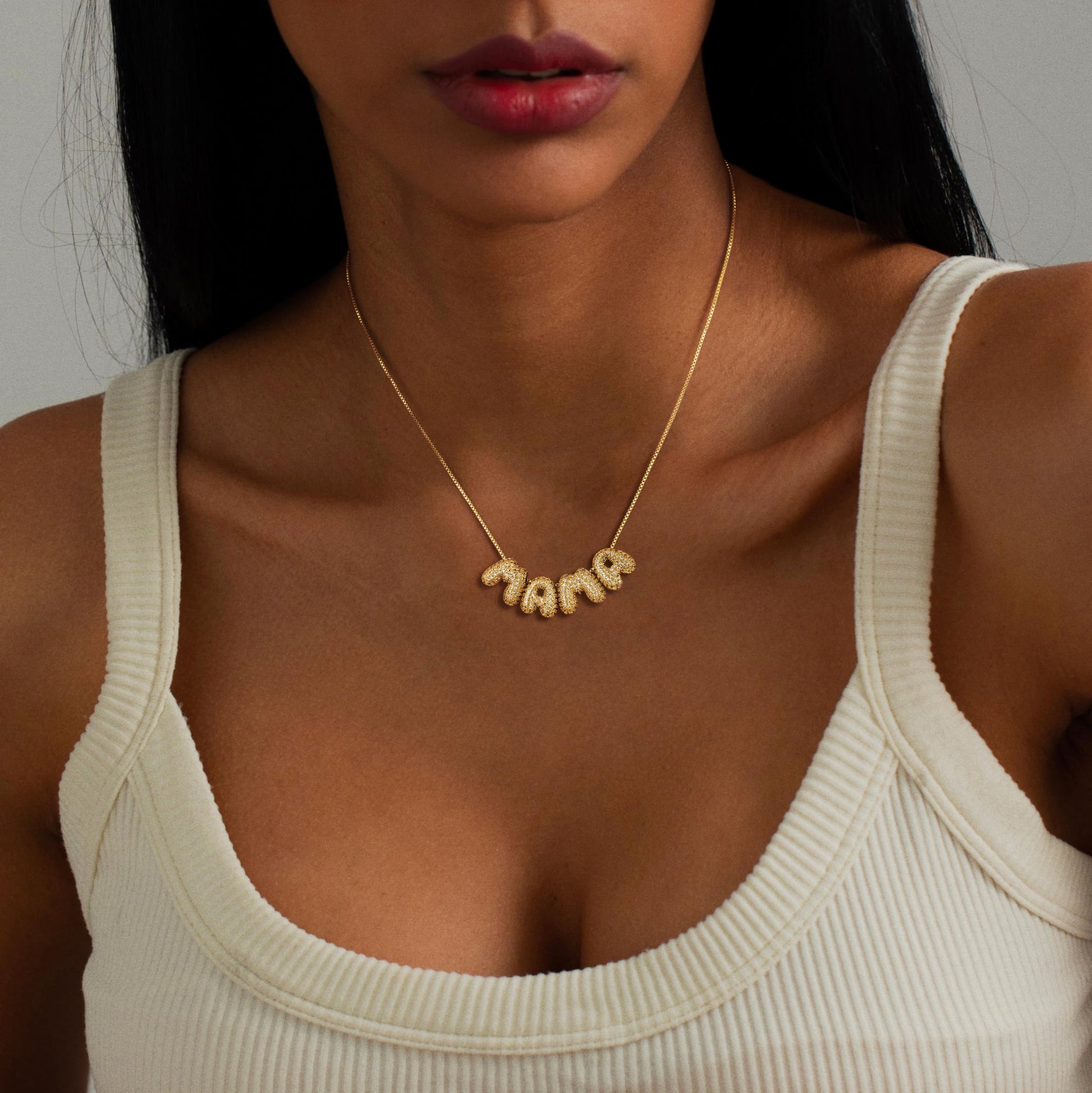 VENOCO 14k Gold Plated Dainty Necklace