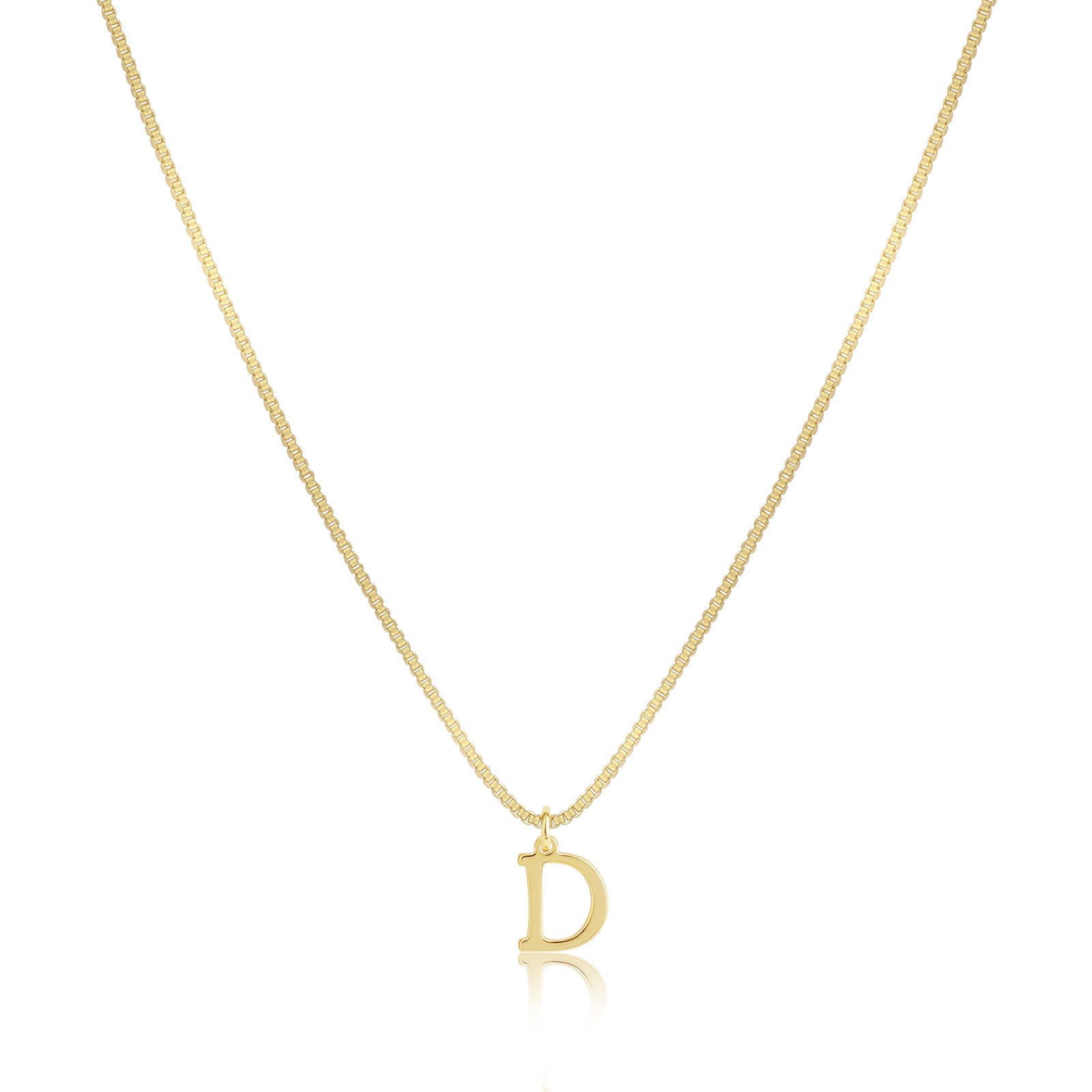 VENOCO Gold initial Dainty Necklace
