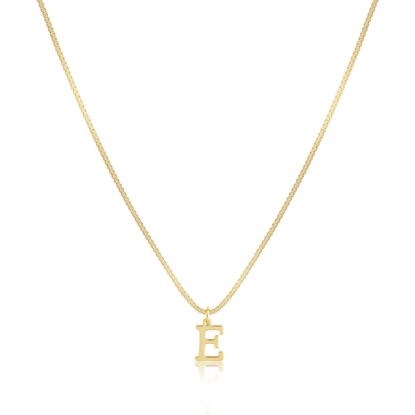 VENOCO Gold initial Dainty Necklace