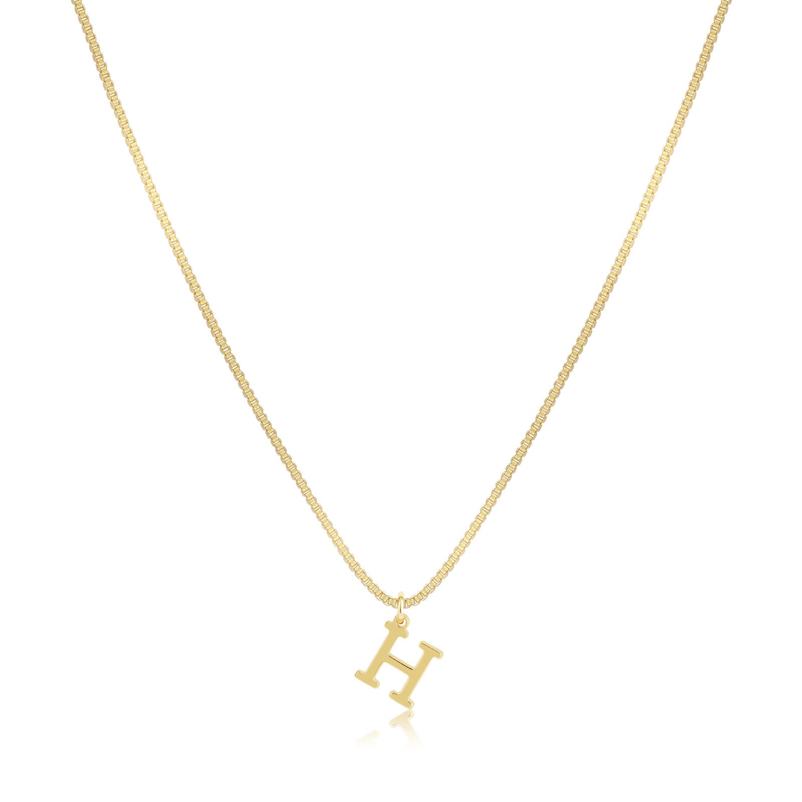 VENOCO Gold initial Dainty Necklace