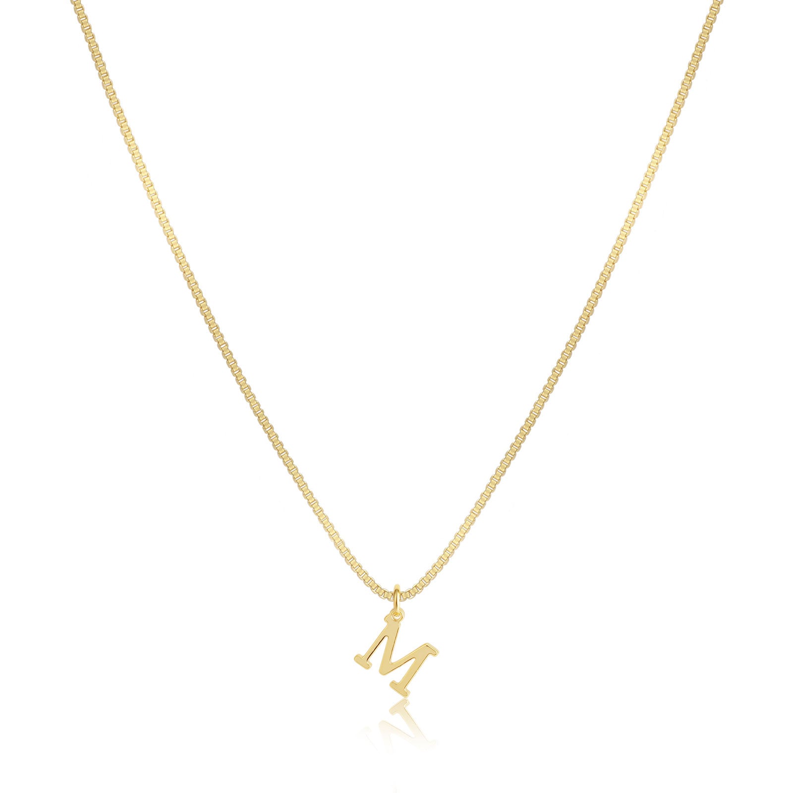 VENOCO Gold initial Dainty Necklace