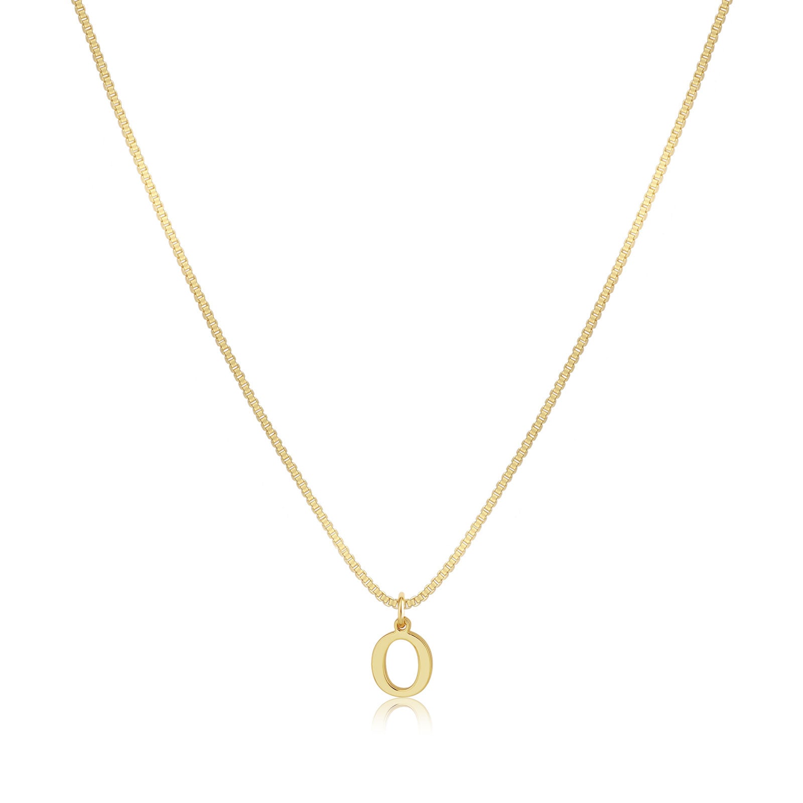 VENOCO Gold initial Dainty Necklace