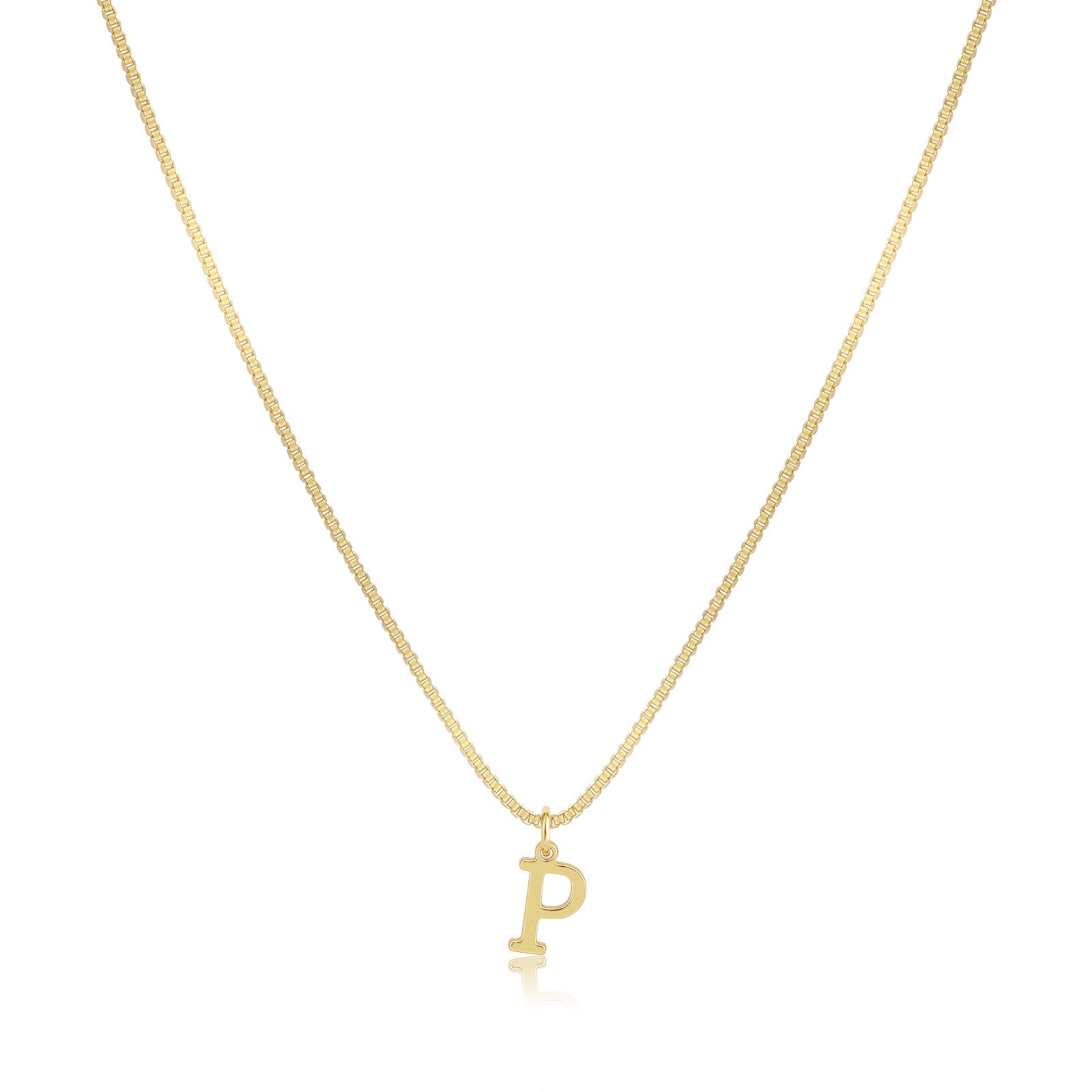VENOCO Gold initial Dainty Necklace
