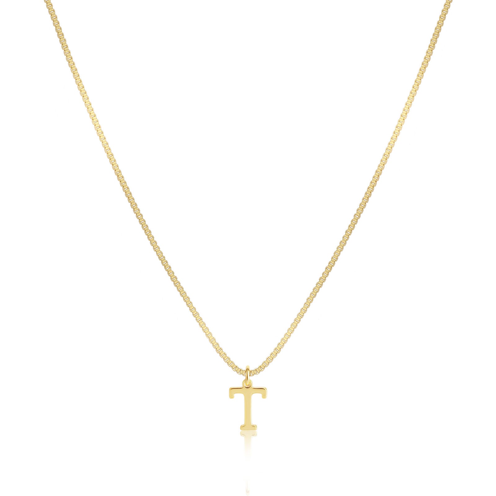 VENOCO Gold initial Dainty Necklace