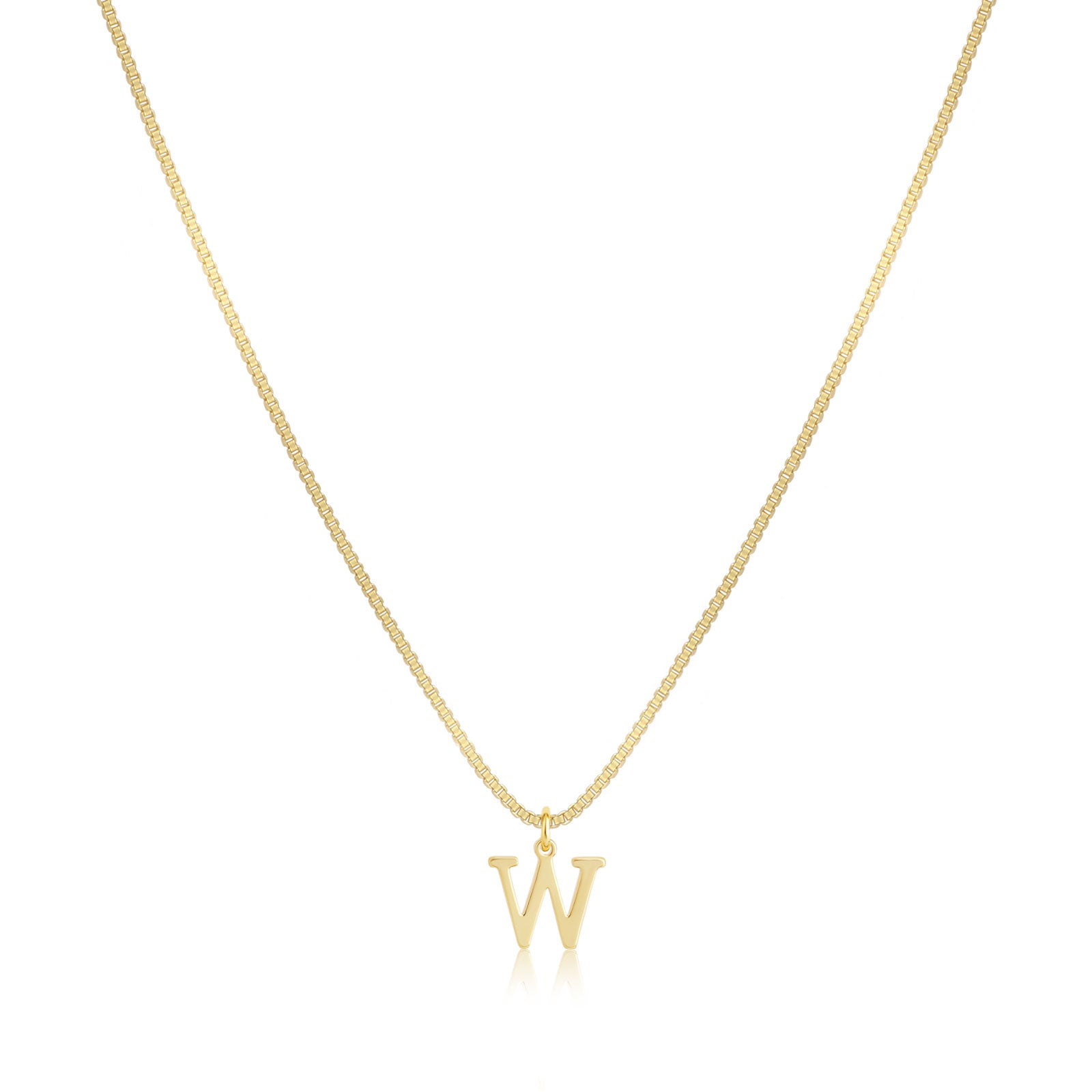 VENOCO Gold initial Dainty Necklace