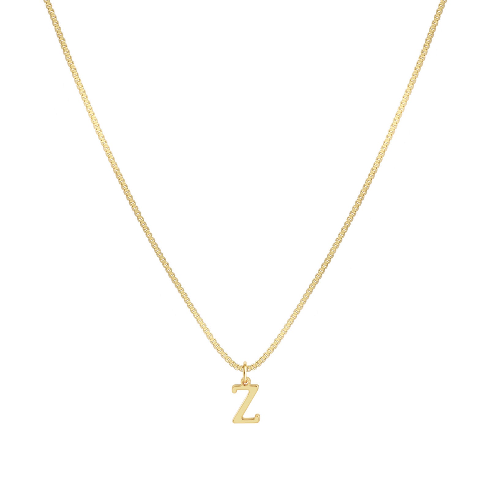 VENOCO Gold initial Dainty Necklace