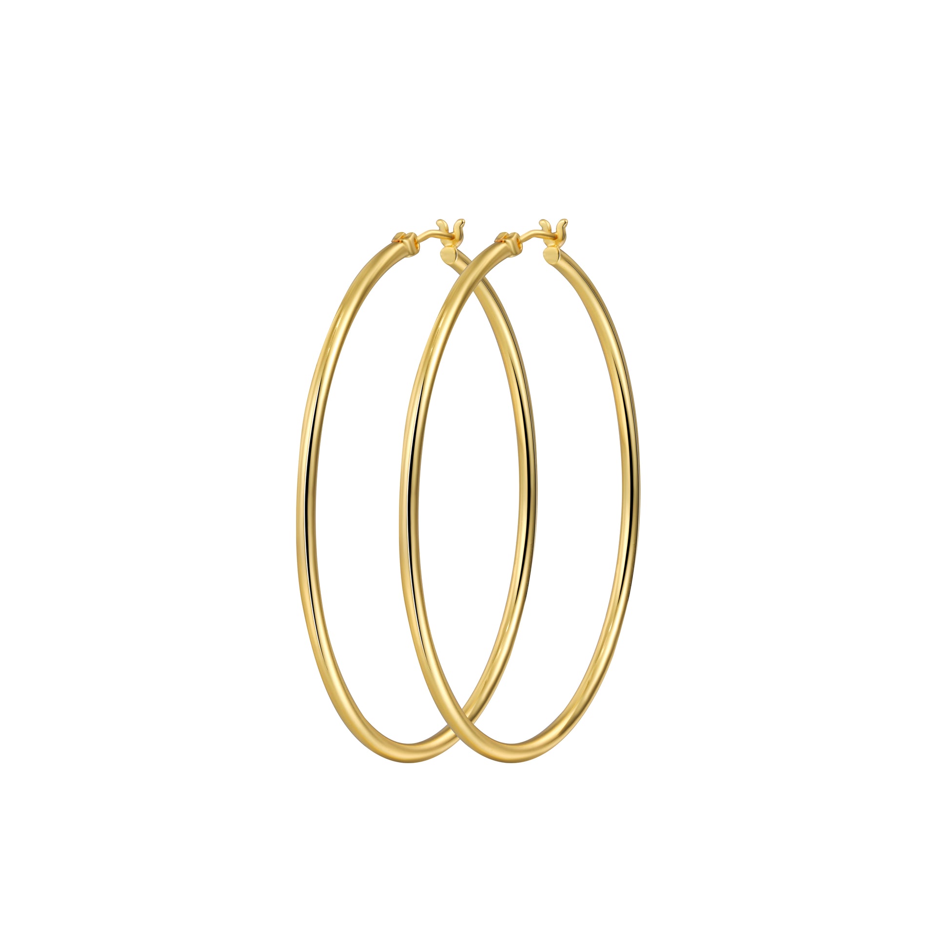 VENOCO 14k Gold/White Gold Plated Hoop Earrings For Women