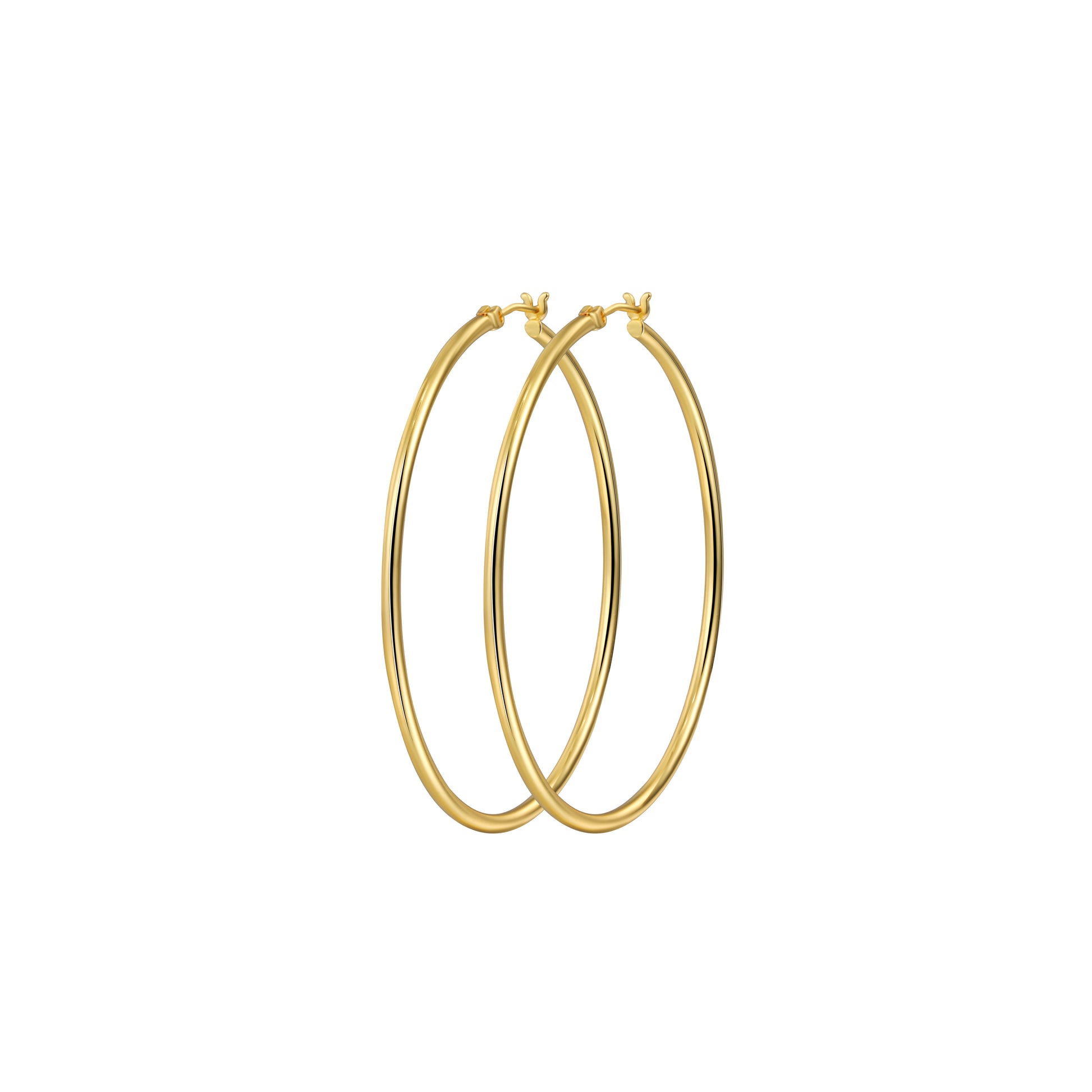 VENOCO 14k Gold/White Gold Plated Hoop Earrings For Women