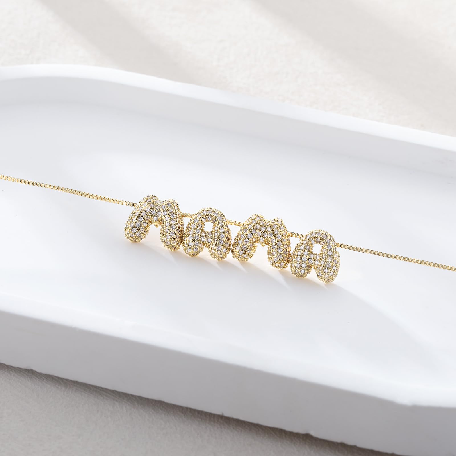VENOCO 14k Gold Plated Dainty Necklace